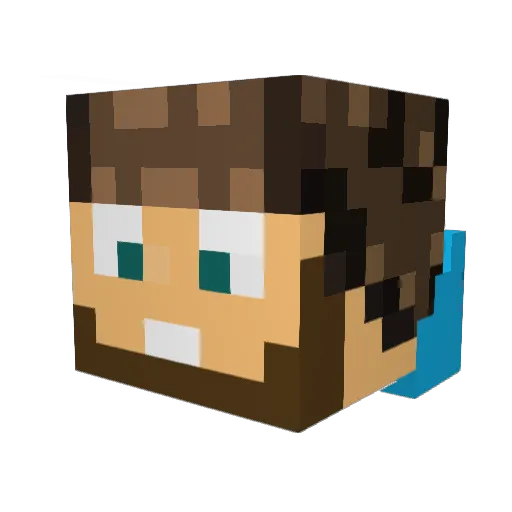 Albertoy06 Minecraft avatar head, 3D render