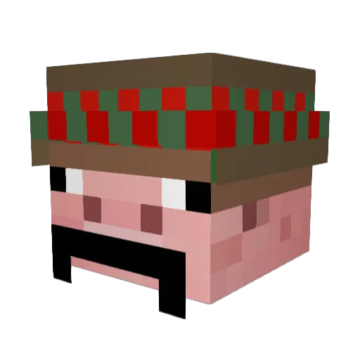 Albertozzz Minecraft avatar head, 3D render