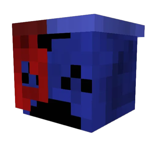 Alberts11v Minecraft avatar head, 3D render