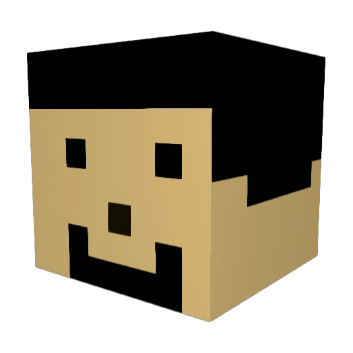 Albertsung Minecraft avatar head, 3D render