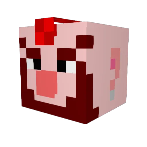 Albigi Minecraft avatar head, 3D render