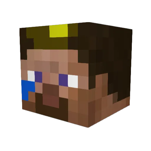 Albin20155 Minecraft avatar head, 3D render