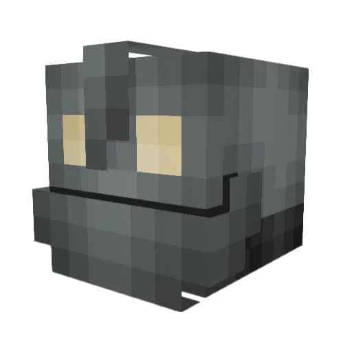 AlbinEr Minecraft avatar head, 3D render