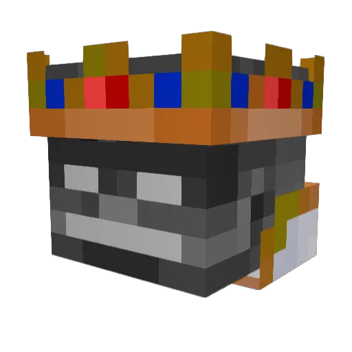 AlbinoBr_ Minecraft avatar head, 3D render