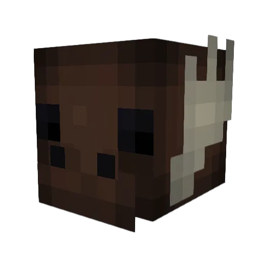 AlbinoPheonix Minecraft avatar head, 3D render