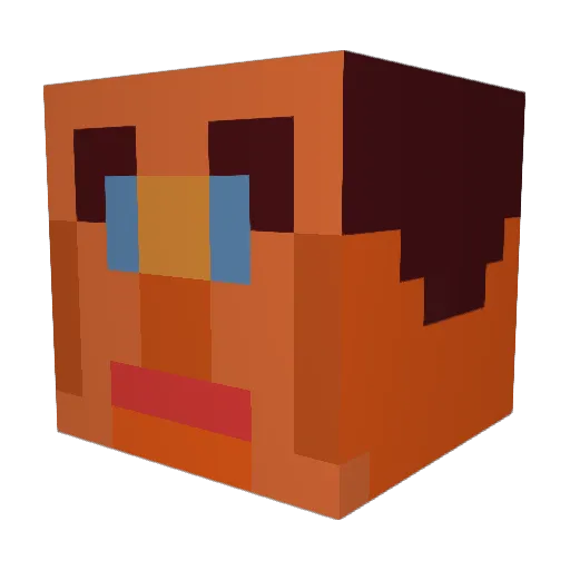 Albis2008 Minecraft avatar head, 3D render