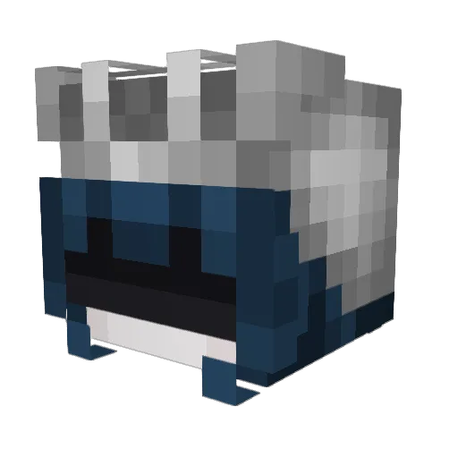 Albitioxi Minecraft avatar head, 3D render