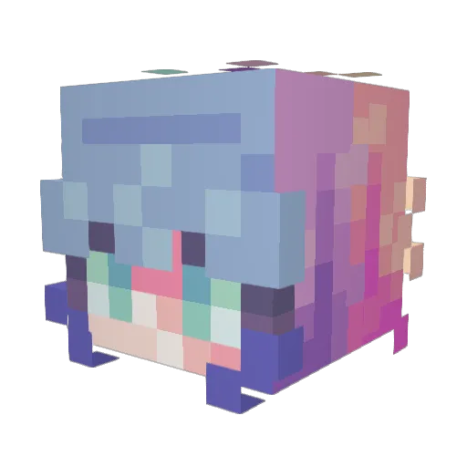 Albob678 Minecraft avatar head, 3D render