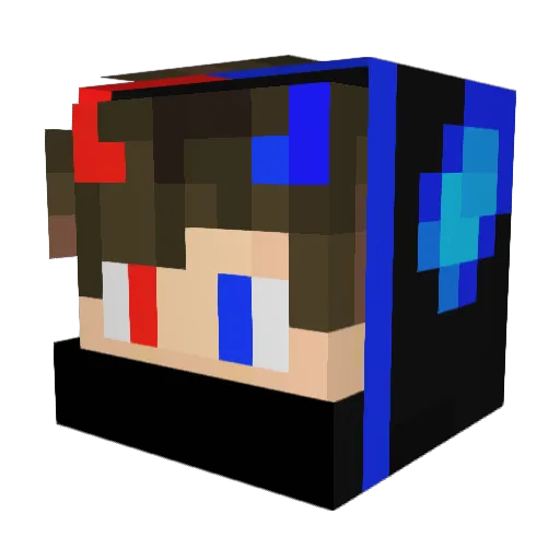 Alboss99 Minecraft avatar head, 3D render