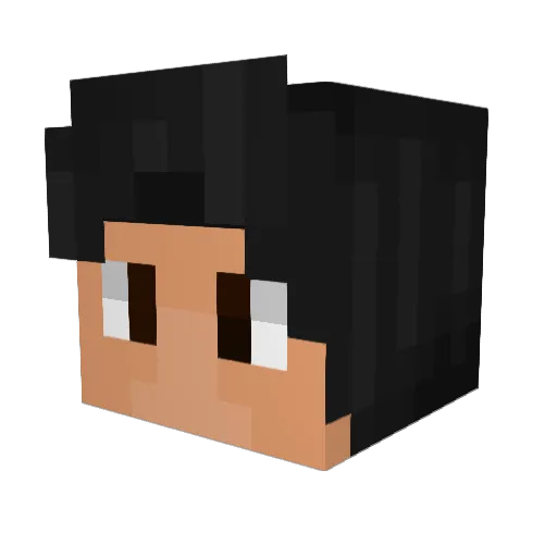 Albtr4um Minecraft avatar head, 3D render