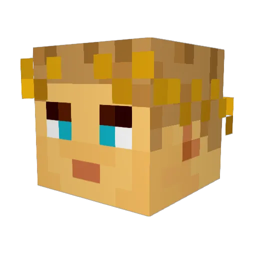 AlbusFelix Minecraft avatar head, 3D render