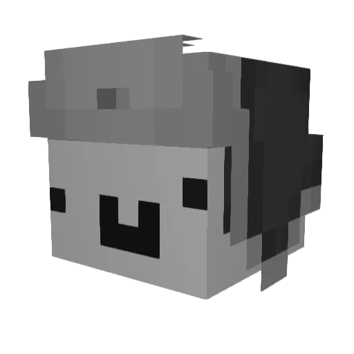 Alby2077 Minecraft avatar head, 3D render