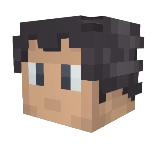 Albys_ Minecraft avatar head, 3D render