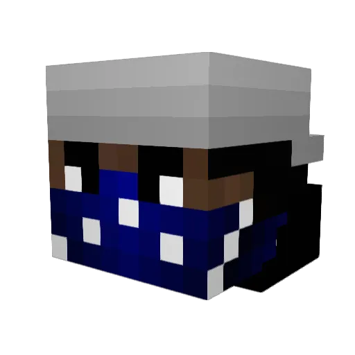 Albytaps Minecraft avatar head, 3D render