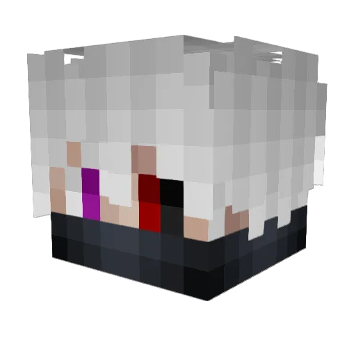 Alcachofa8 Minecraft avatar head, 3D render