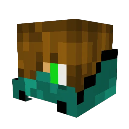 Alcalino95 Minecraft avatar head, 3D render