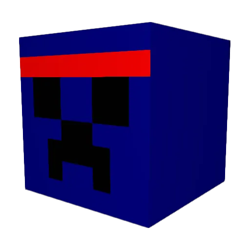 Alcatrav74 Minecraft avatar head, 3D render