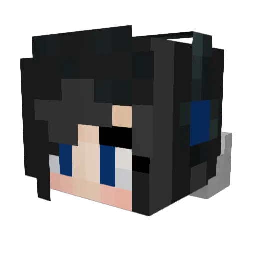 AlcestisLessien Minecraft avatar head, 3D render
