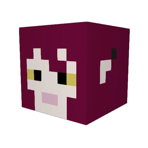AlchemicalGhost Minecraft avatar head, 3D render