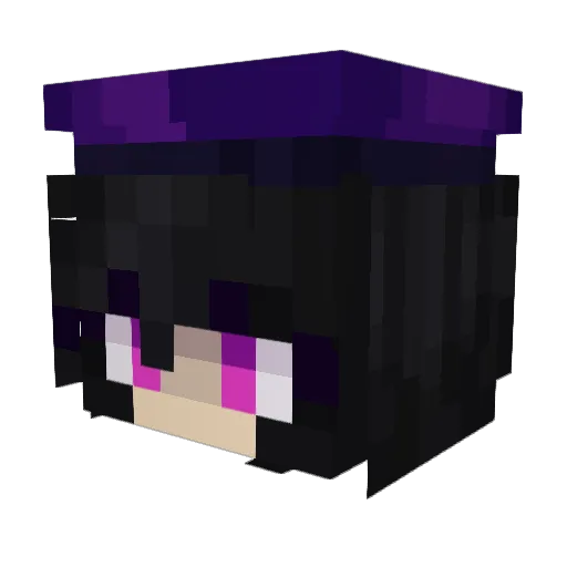 Alchemillaa Minecraft avatar head, 3D render