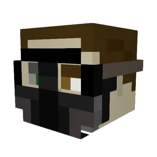 Alchemist_HD Minecraft avatar head, 3D render