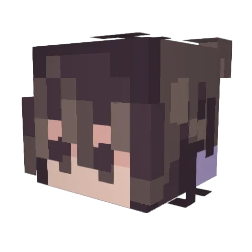 Alchemista Minecraft avatar head, 3D render
