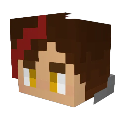 Alchid Minecraft avatar head, 3D render