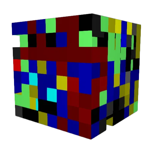 Alci0n Minecraft avatar head, 3D render