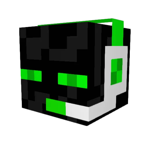 Alcinhan Minecraft avatar head, 3D render