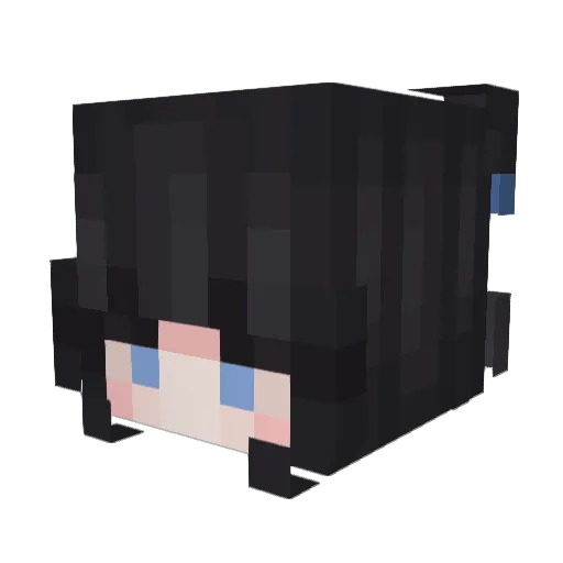 AlcoDay Minecraft avatar head, 3D render