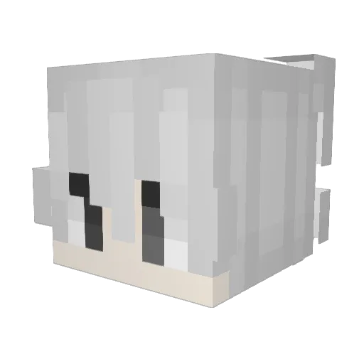 AlcoholDrugSex Minecraft avatar head, 3D render