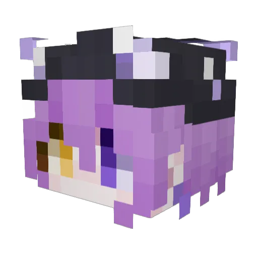Alcohol_ling Minecraft avatar head, 3D render