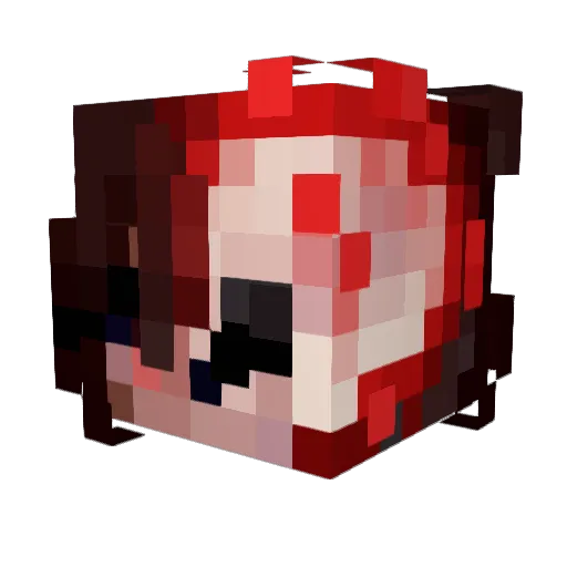 Alcoholings Minecraft avatar head, 3D render