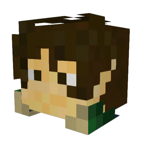 Alconoth Minecraft avatar head, 3D render