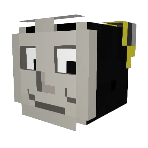Ald239 Minecraft avatar head, 3D render