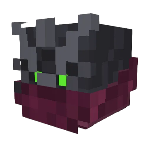 Aldarius Minecraft avatar head, 3D render