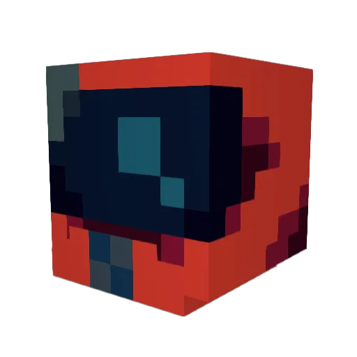 Aldayr Minecraft avatar head, 3D render