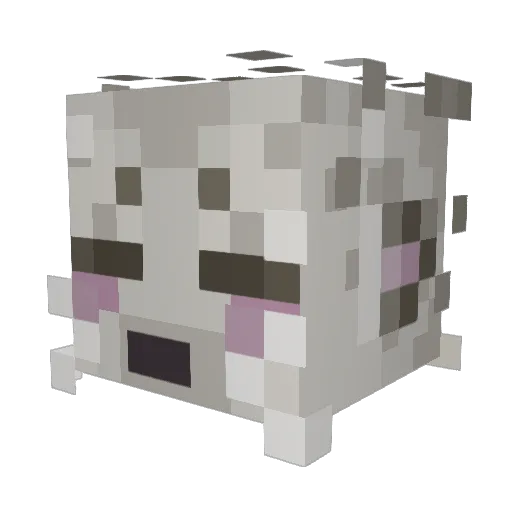 Aldehydz Minecraft avatar head, 3D render