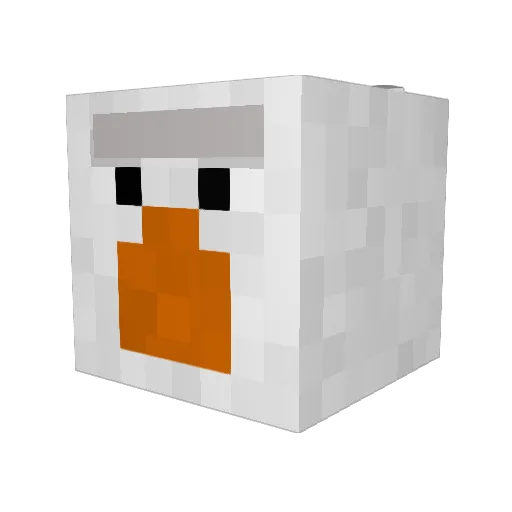AldenEagle Minecraft avatar head, 3D render