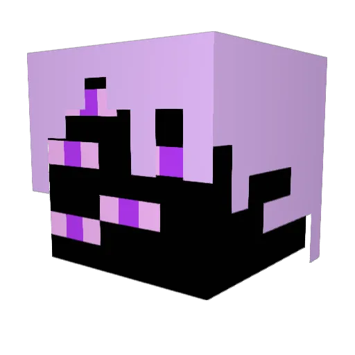 Alder18 Minecraft avatar head, 3D render