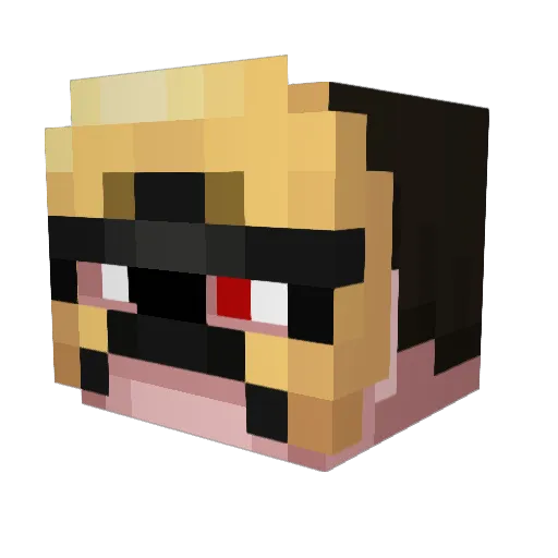 Aldger3674 Minecraft avatar head, 3D render