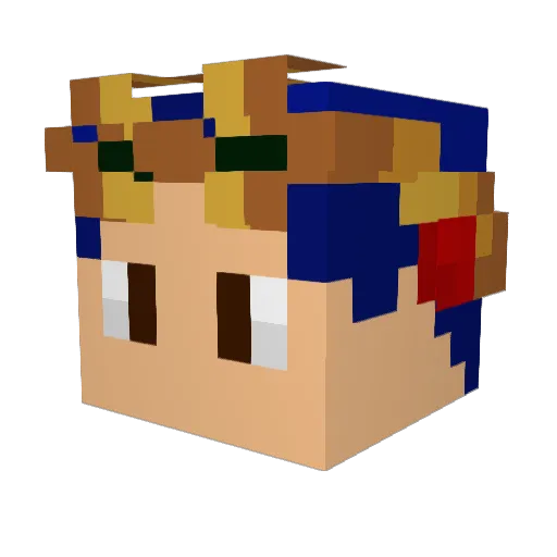 Aldo17Gamer Minecraft avatar head, 3D render