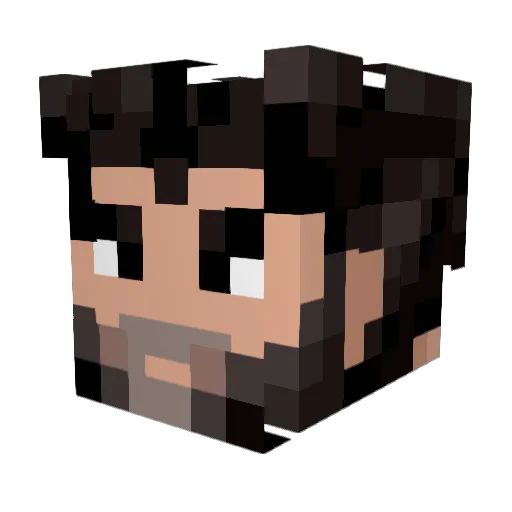 AldoTheYankee Minecraft avatar head, 3D render