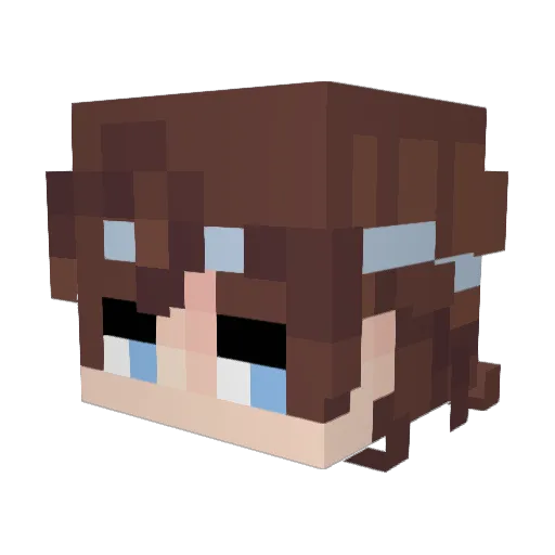 Aldreger Minecraft avatar head, 3D render