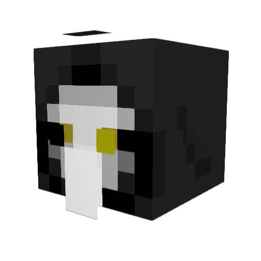 Aldru Minecraft avatar head, 3D render