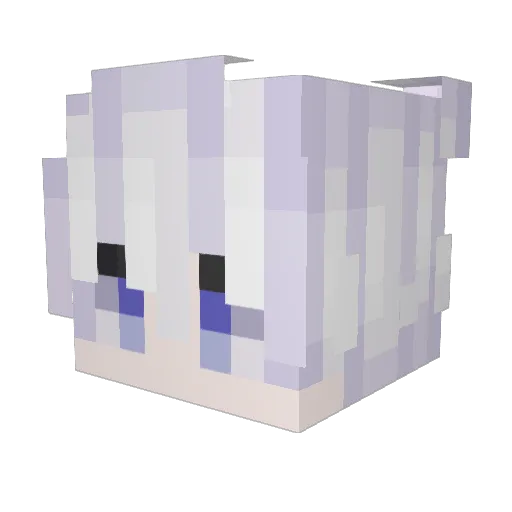 Alduear Minecraft avatar head, 3D render