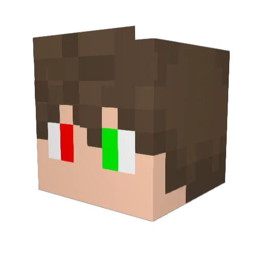 Ale21 Minecraft avatar head, 3D render