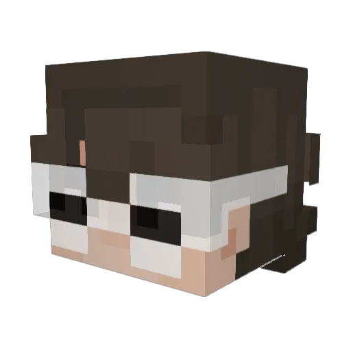 AleCreeply Minecraft avatar head, 3D render