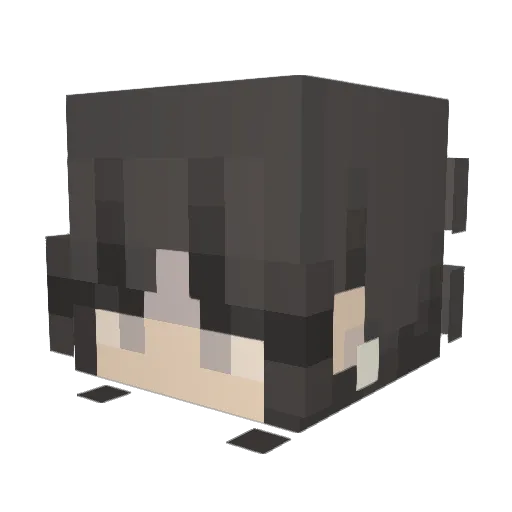 AleEeven Minecraft avatar head, 3D render