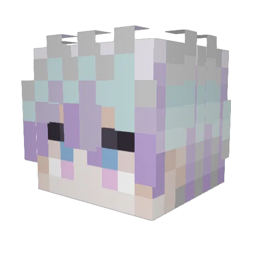 AleFroste Minecraft avatar head, 3D render